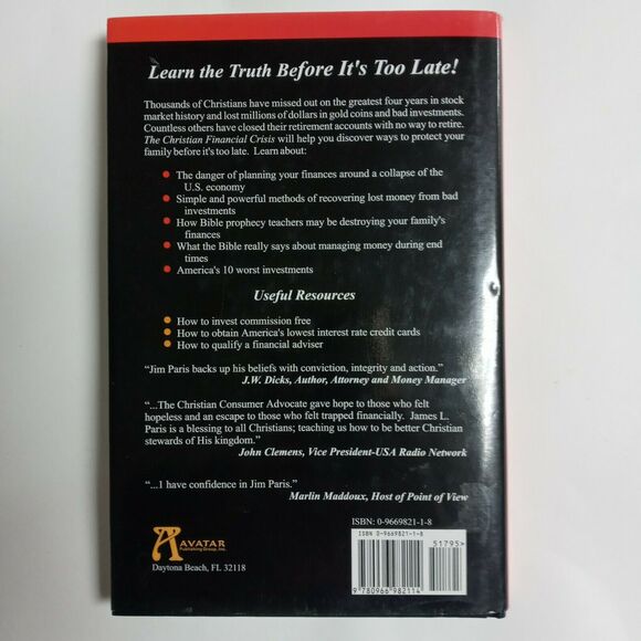 The Christian Financial Crisis Protect Family Faith Money Debt Christian Book - Picture 10 of 10